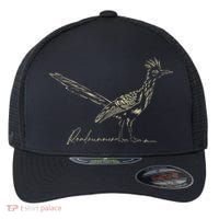 Minimalist Roadrunner Lover Distressed Flexfit Unipanel Trucker Cap thumb 0
