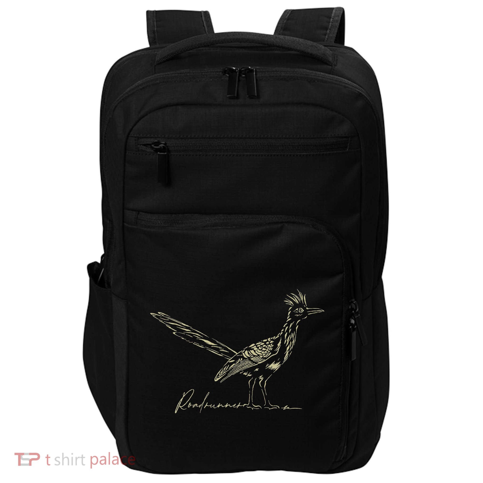 Minimalist Roadrunner Lover Distressed Impact Tech Backpack