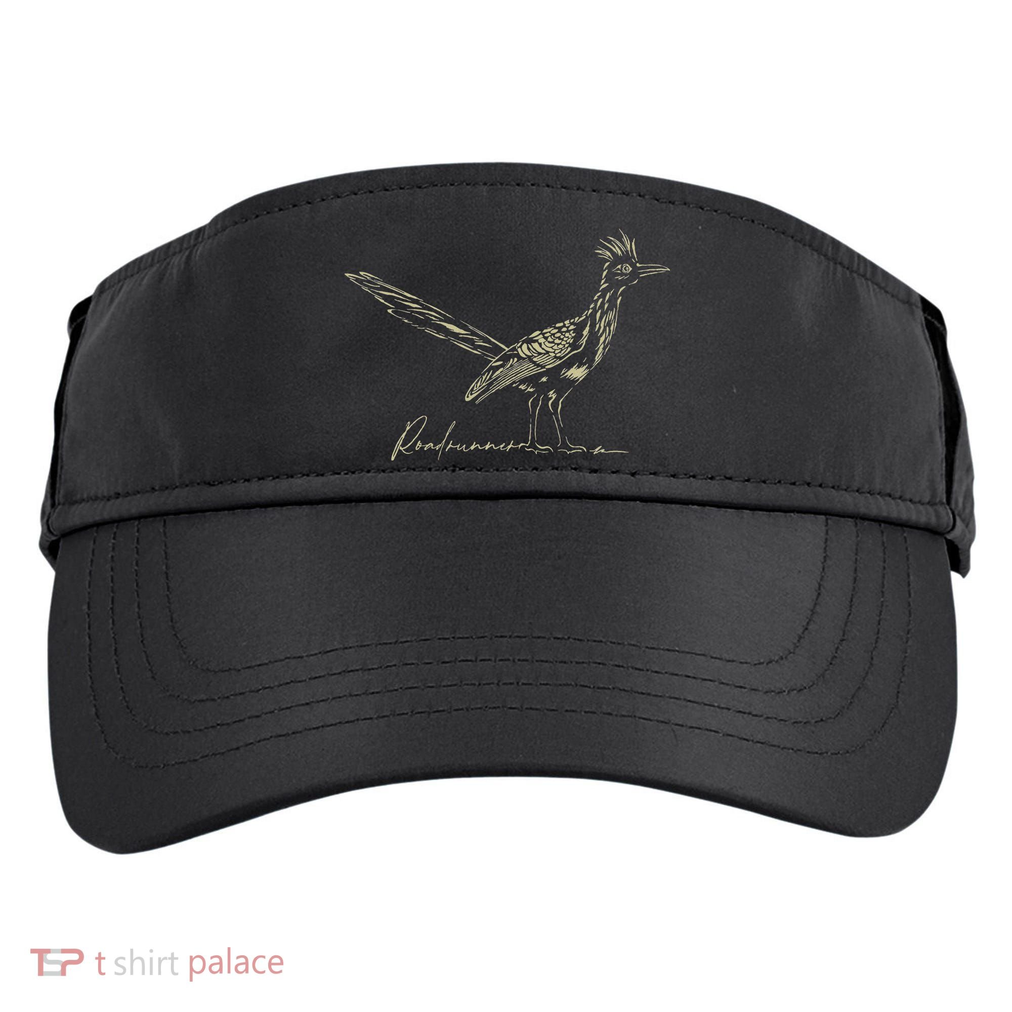 Minimalist Roadrunner Lover Distressed Adult Drive Performance Visor