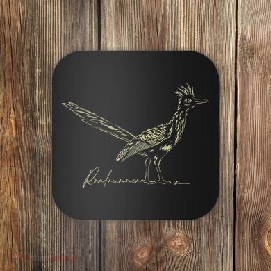 Minimalist Roadrunner Lover Distressed Coaster