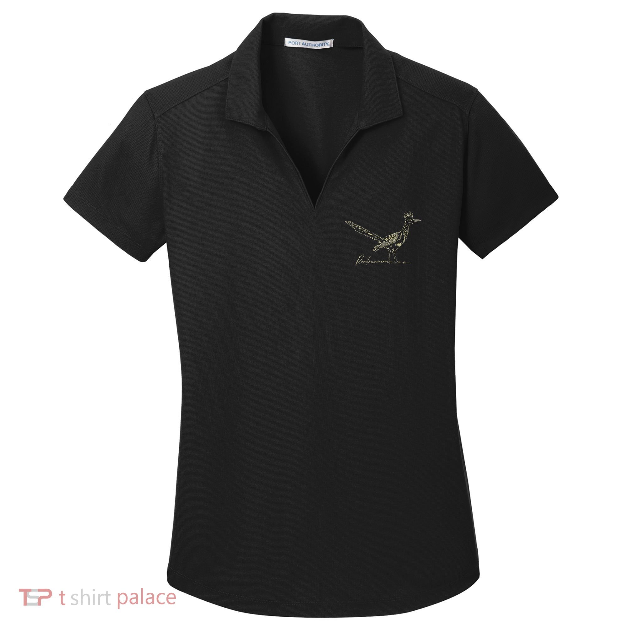 Minimalist Roadrunner Lover Distressed Women's Dry Zone Grid Polo
