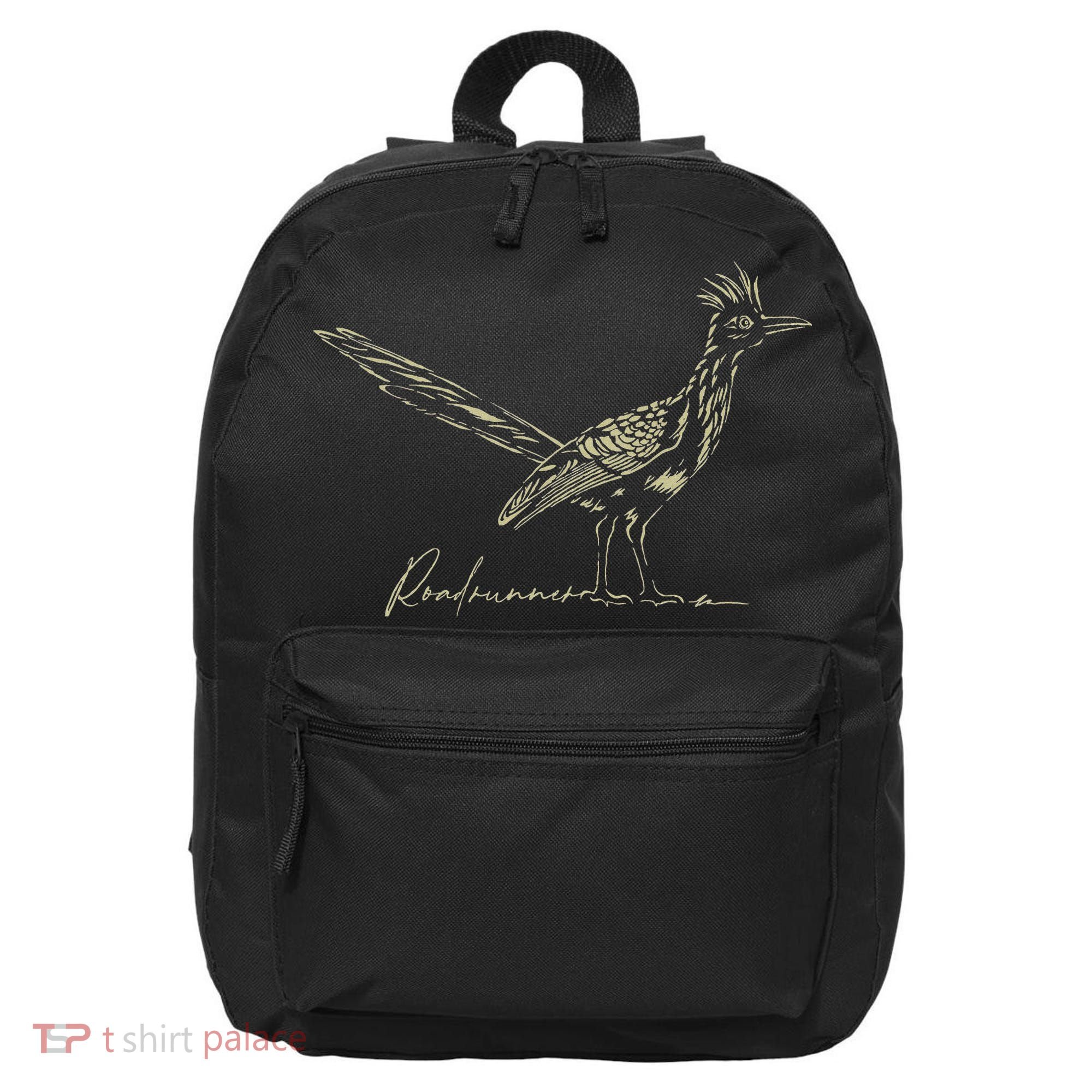 Minimalist Roadrunner Lover Distressed 16 in Basic Backpack