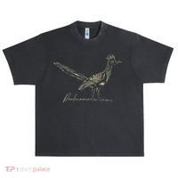 Minimalist Roadrunner Lover Distressed Urban Oversized Heavyweight T-Shirt thumb 0