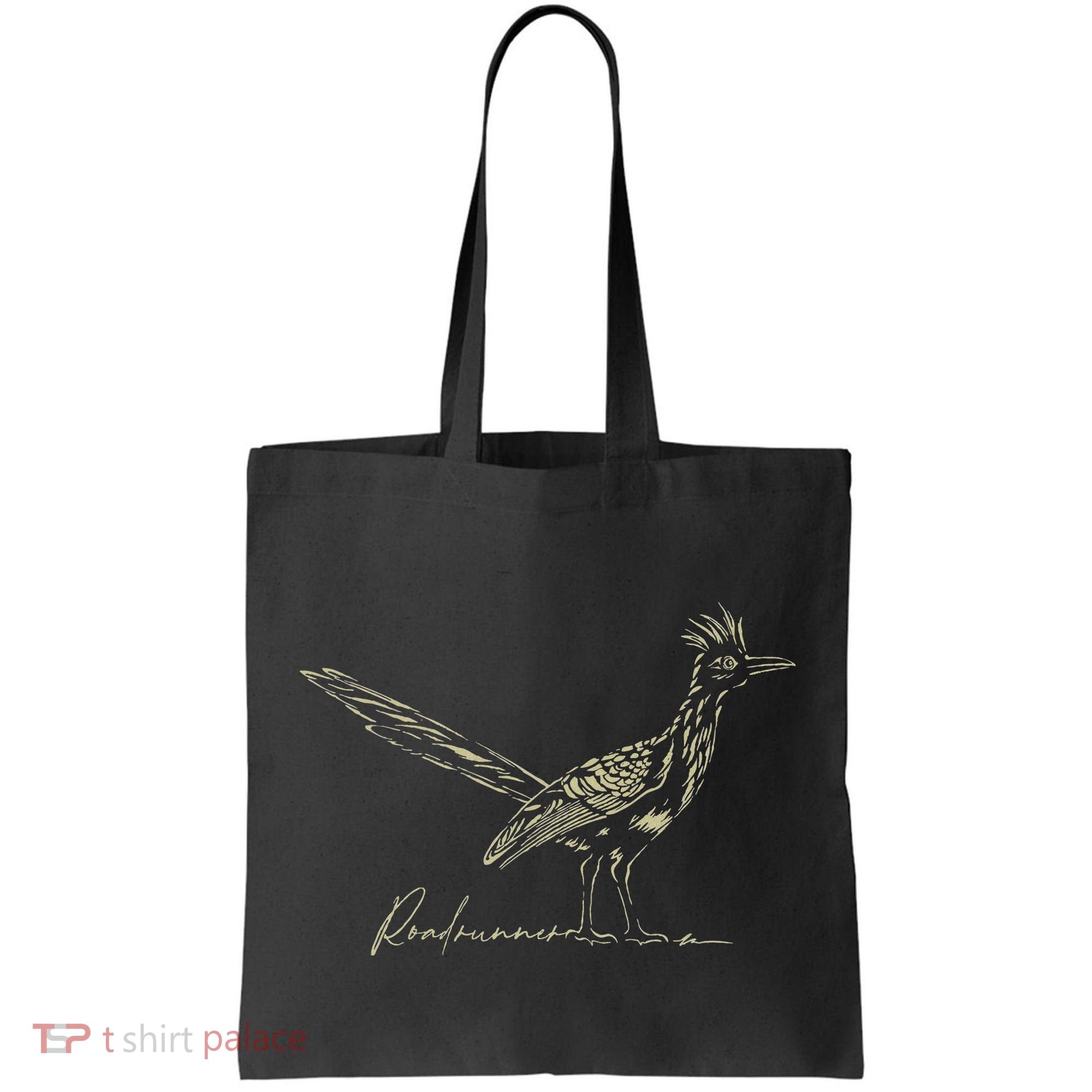 Minimalist Roadrunner Lover Distressed Tote Bag