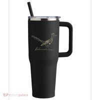 Minimalist Roadrunner Lover Distressed 40oz Vacuum Insulated Stainless Steel Travel Tumbler thumb 0