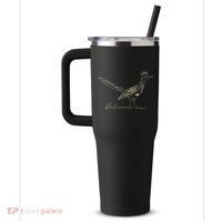 Minimalist Roadrunner Lover Distressed 40oz Vacuum Insulated Stainless Steel Travel Tumbler thumb 2