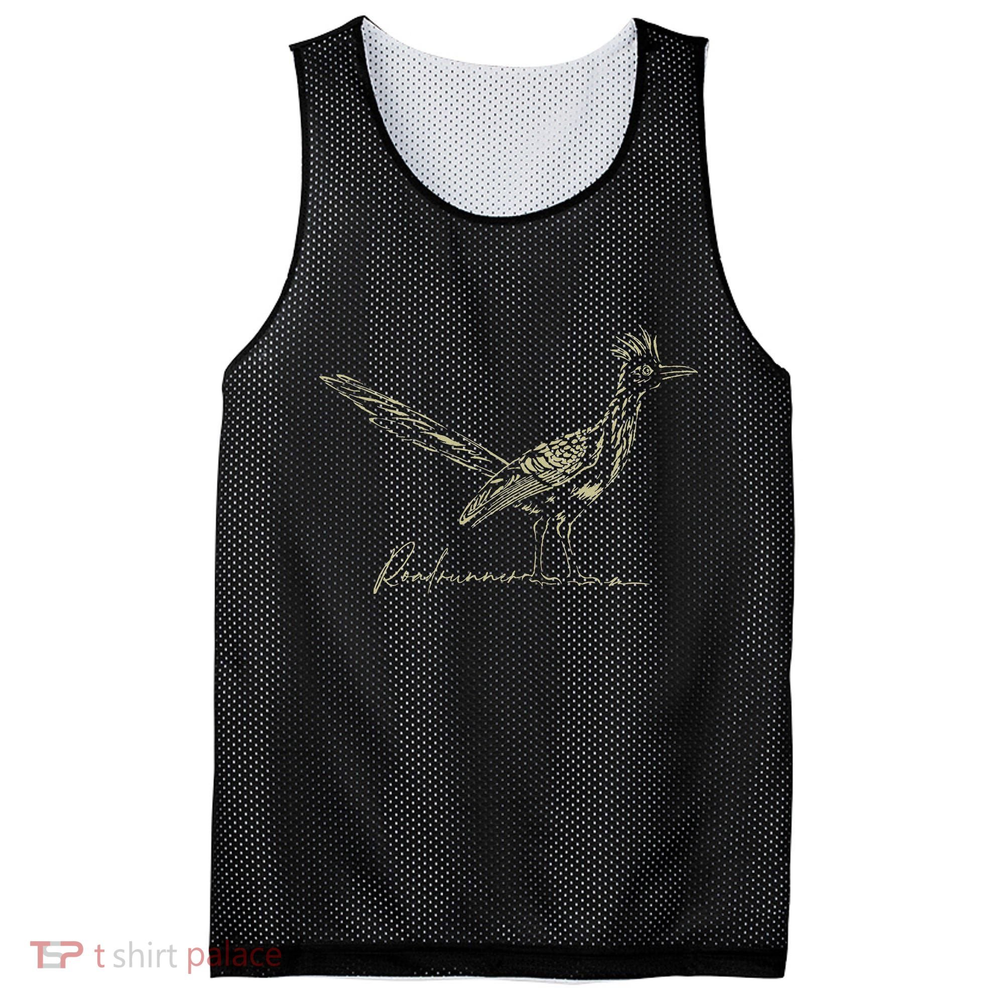 Minimalist Roadrunner Lover Distressed Mesh Reversible Basketball Jersey Tank
