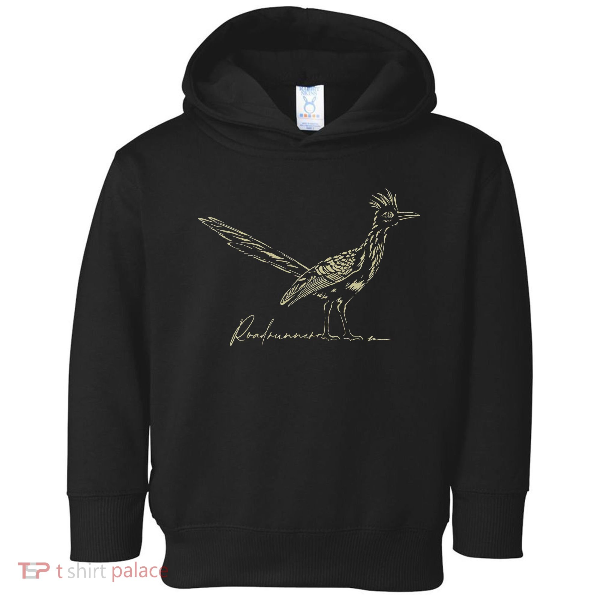 Minimalist Roadrunner Lover Distressed Toddler Hoodie