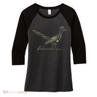 Minimalist Roadrunner Lover Distressed Women's Tri-Blend 3/4-Sleeve Raglan Shirt thumb 0