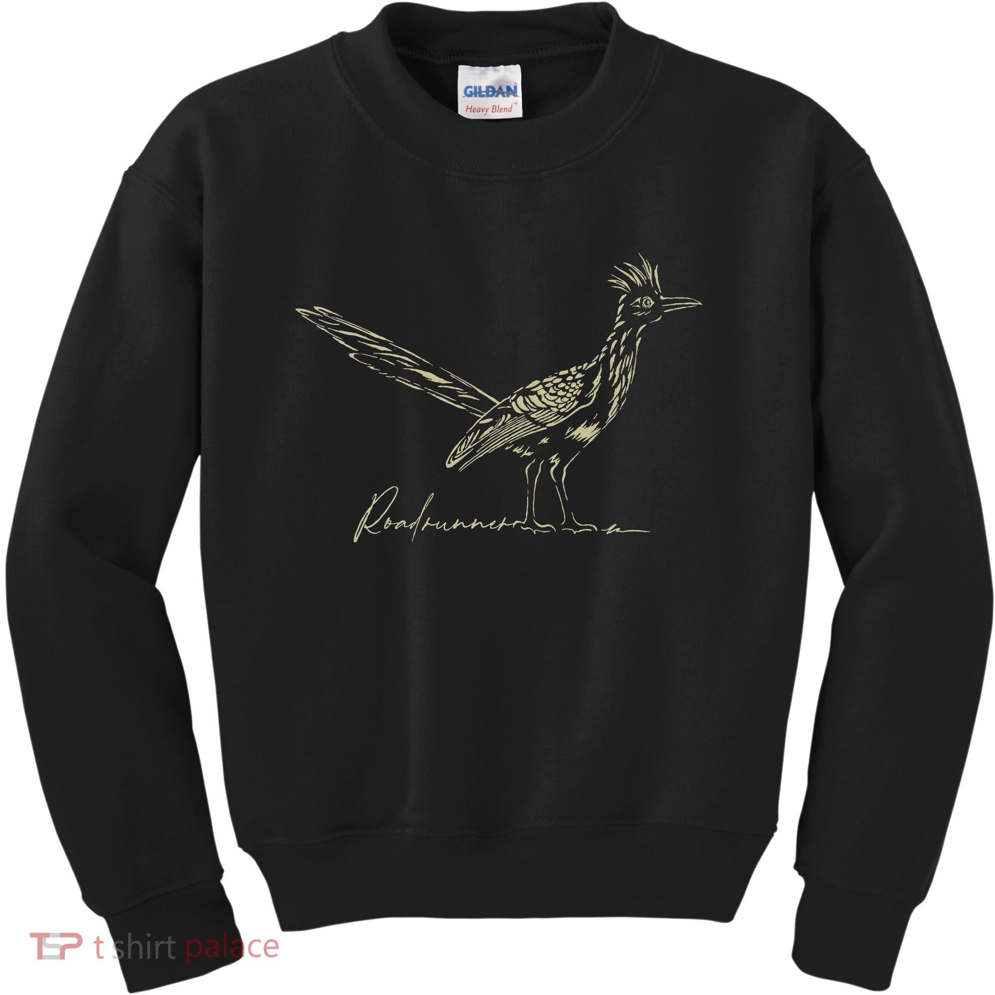 Minimalist Roadrunner Lover Distressed Kids Sweatshirt