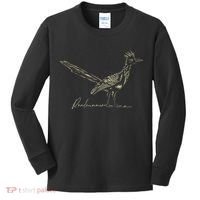 Minimalist Roadrunner Lover Distressed Kids Long Sleeve Shirt thumb 0