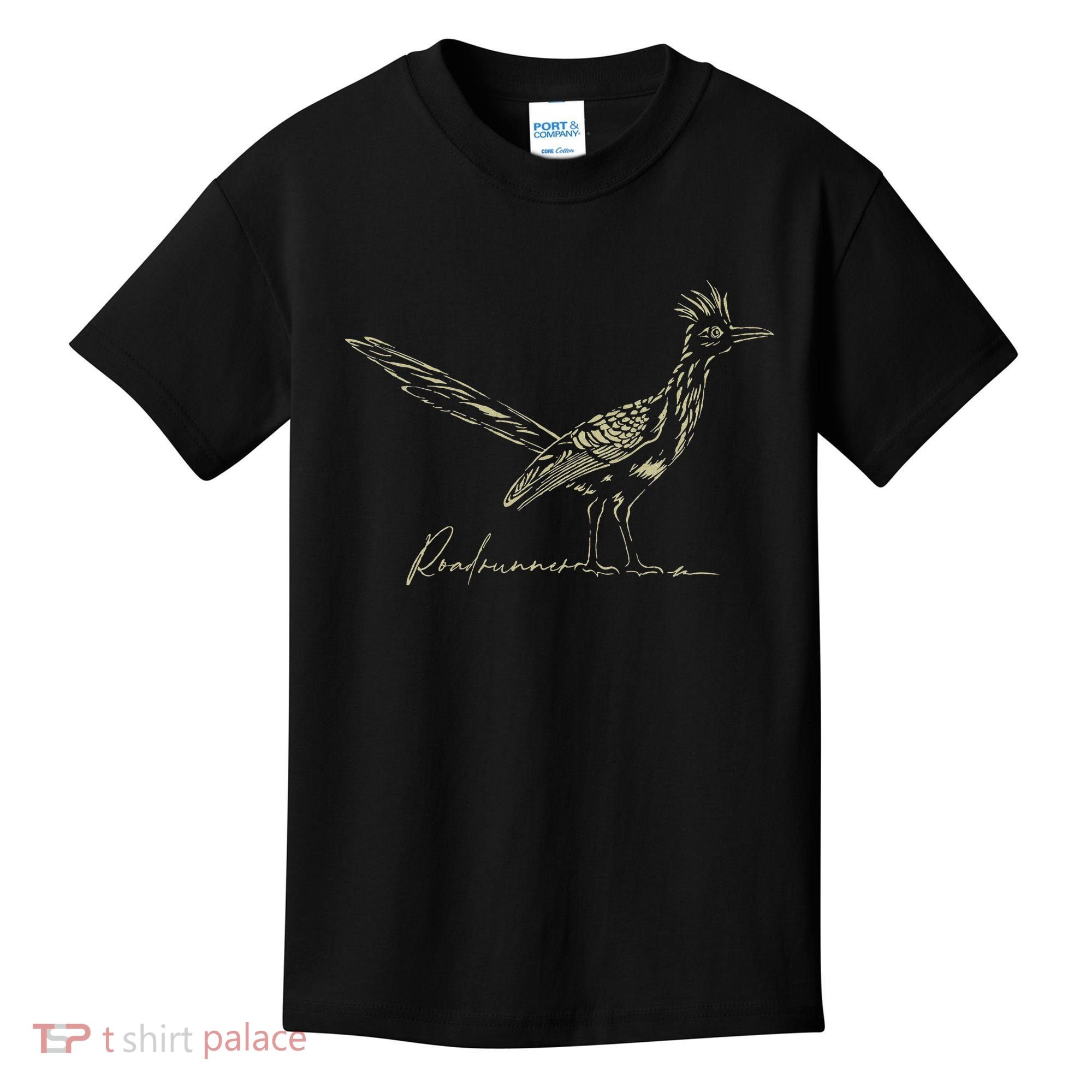 Minimalist Roadrunner Lover Distressed Kids T-Shirt