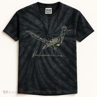 Minimalist Roadrunner Lover Distressed Kids Tie-Dye T-Shirt thumb 0