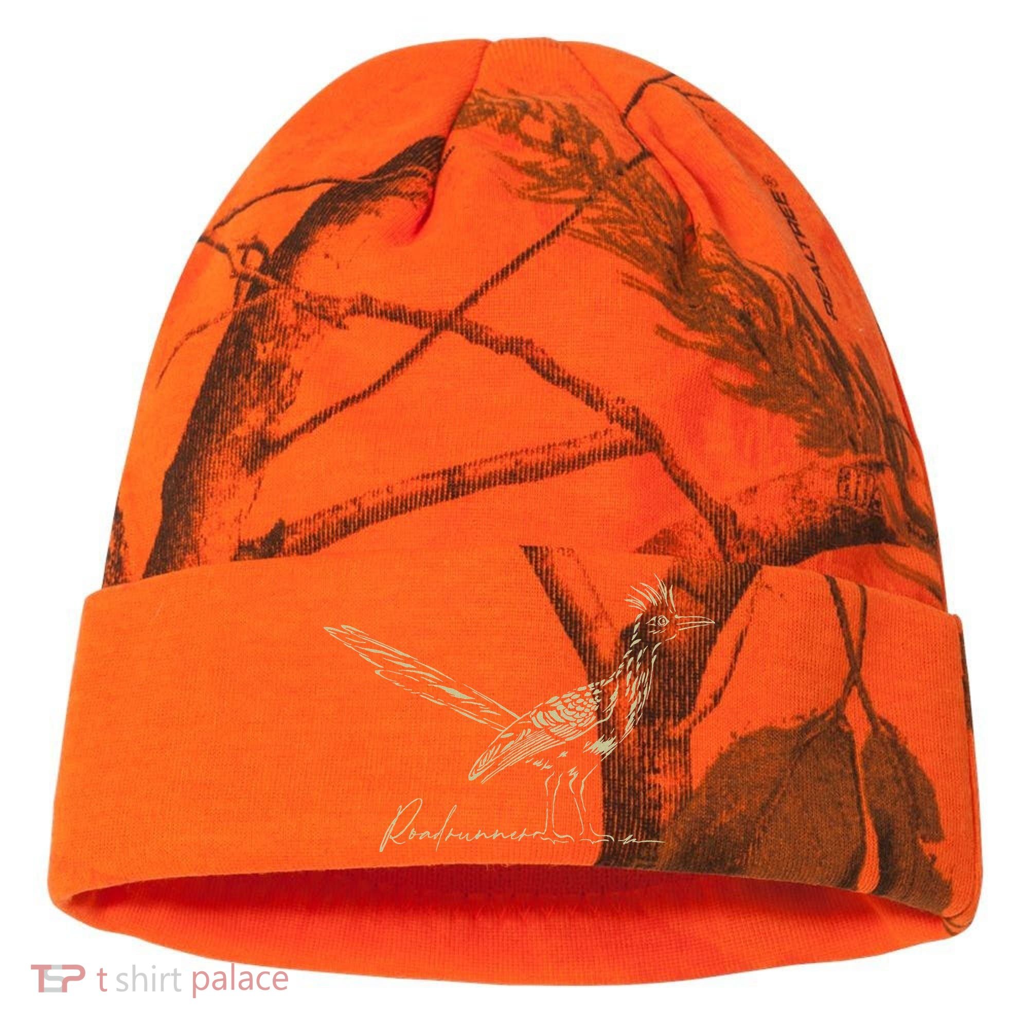 Minimalist Roadrunner Lover Distressed Kati Licensed 12" Camo Cuffed Beanie