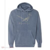 Minimalist Roadrunner Lover Distressed Comfort Colors Garment-Dyed Hooded Sweatshirt thumb 0