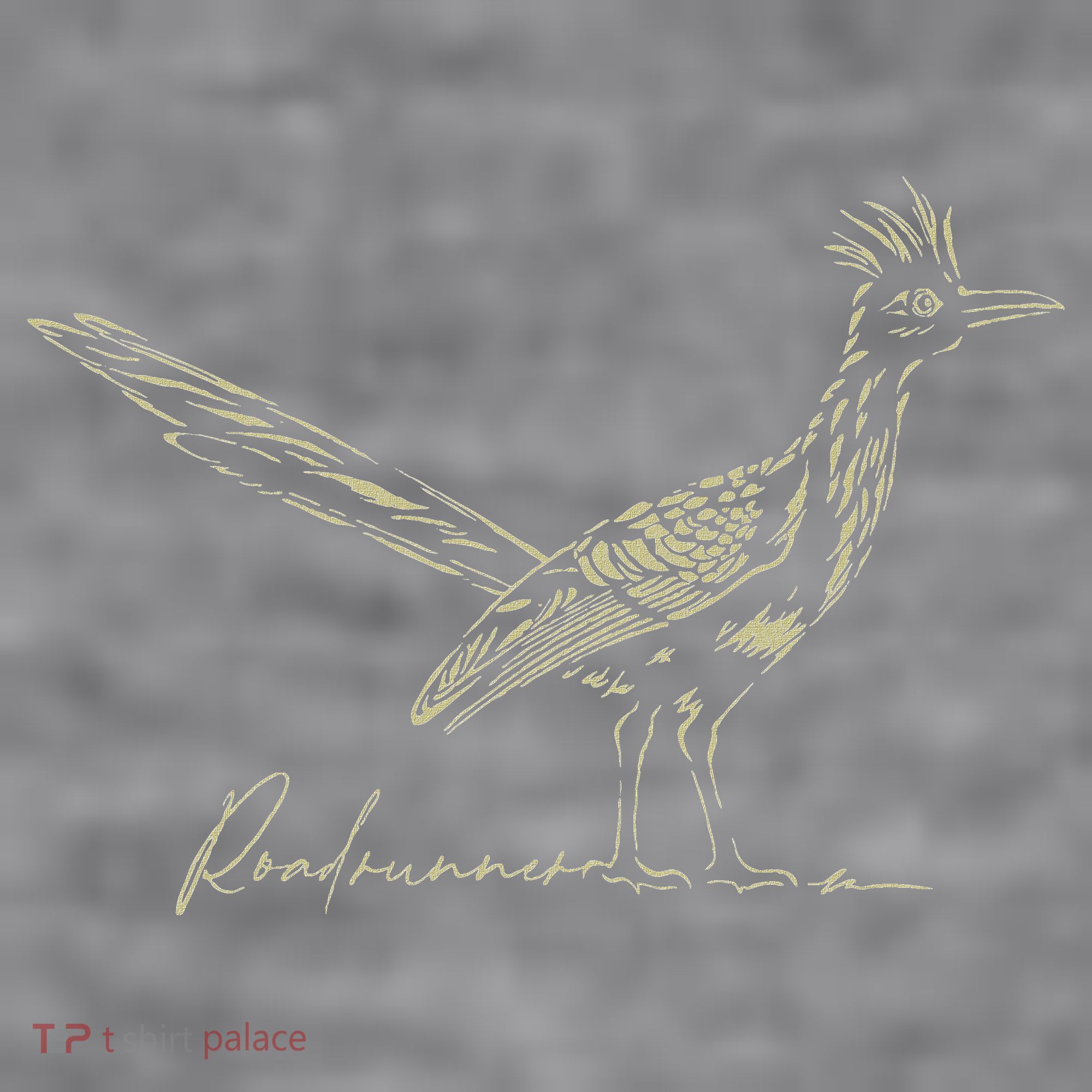 Minimalist Roadrunner Lover Distressed Women's Racerback Cropped Tank