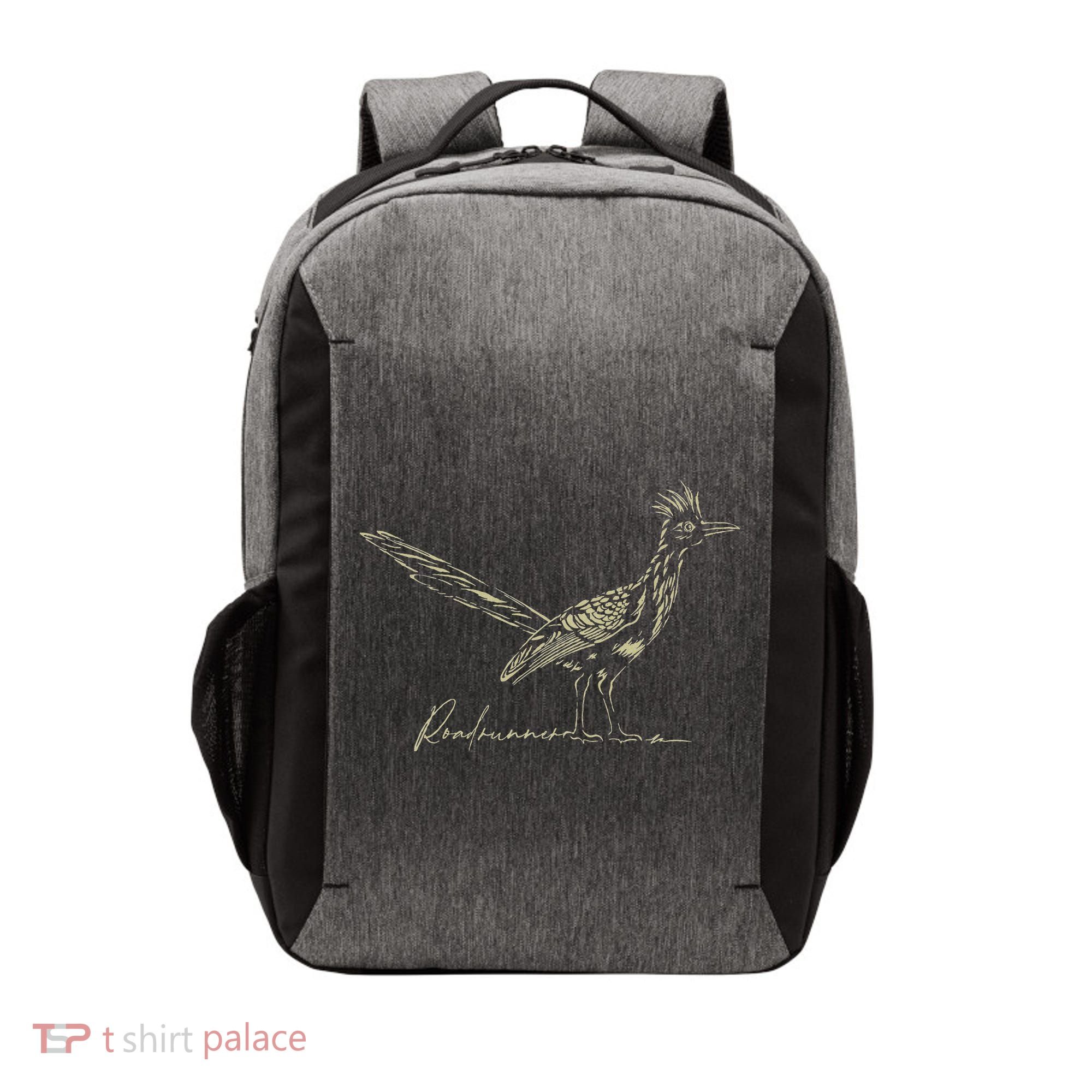 Minimalist Roadrunner Lover Distressed Vector Backpack