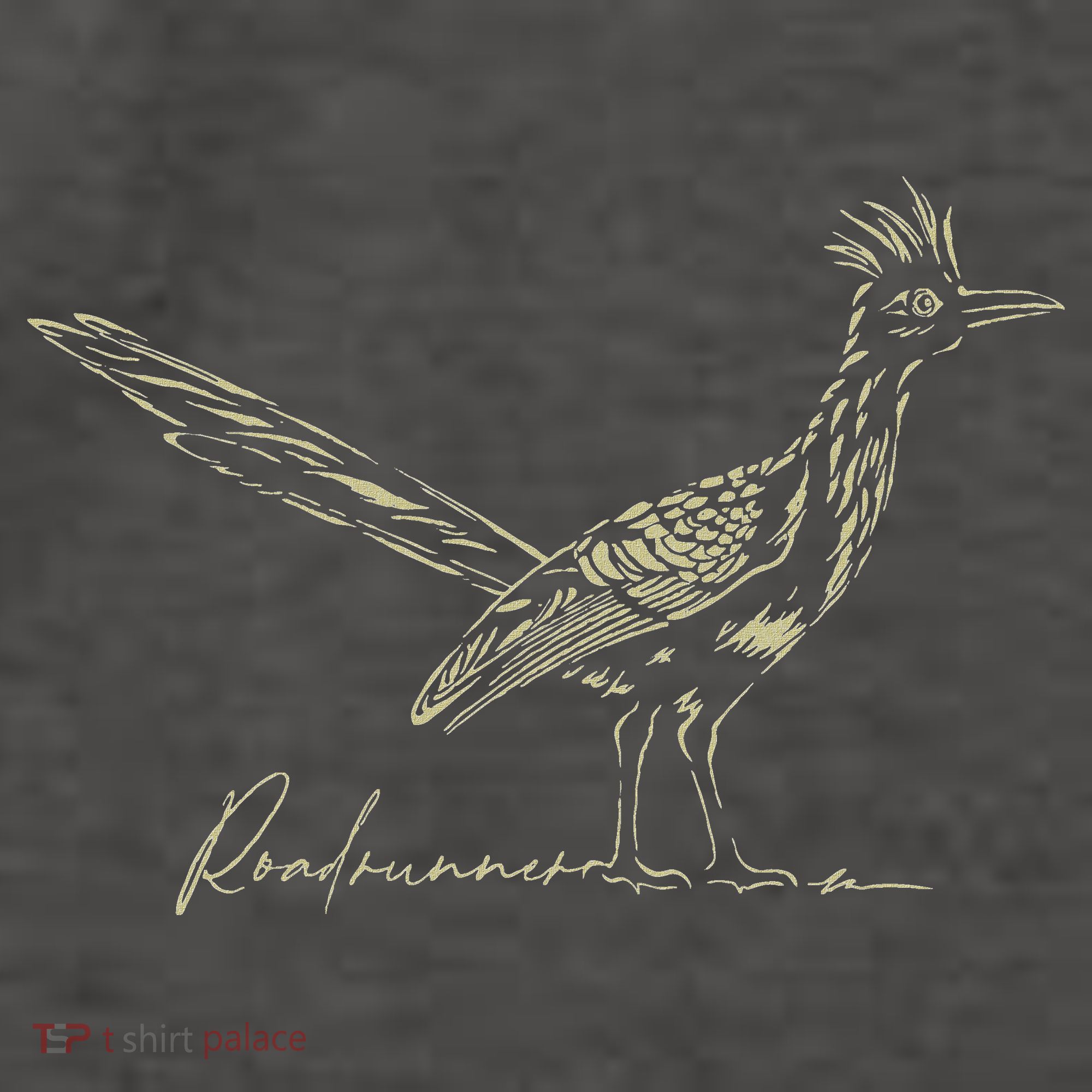 Minimalist Roadrunner Lover Distressed Vector Backpack