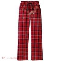 Minimalist Roadrunner Lover Distressed Women's Flannel Plaid Pajama Pants thumb 0