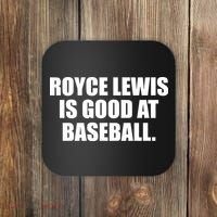 Minnesotatwins Royce Lewis Is Good At Baseball Coaster thumb 0