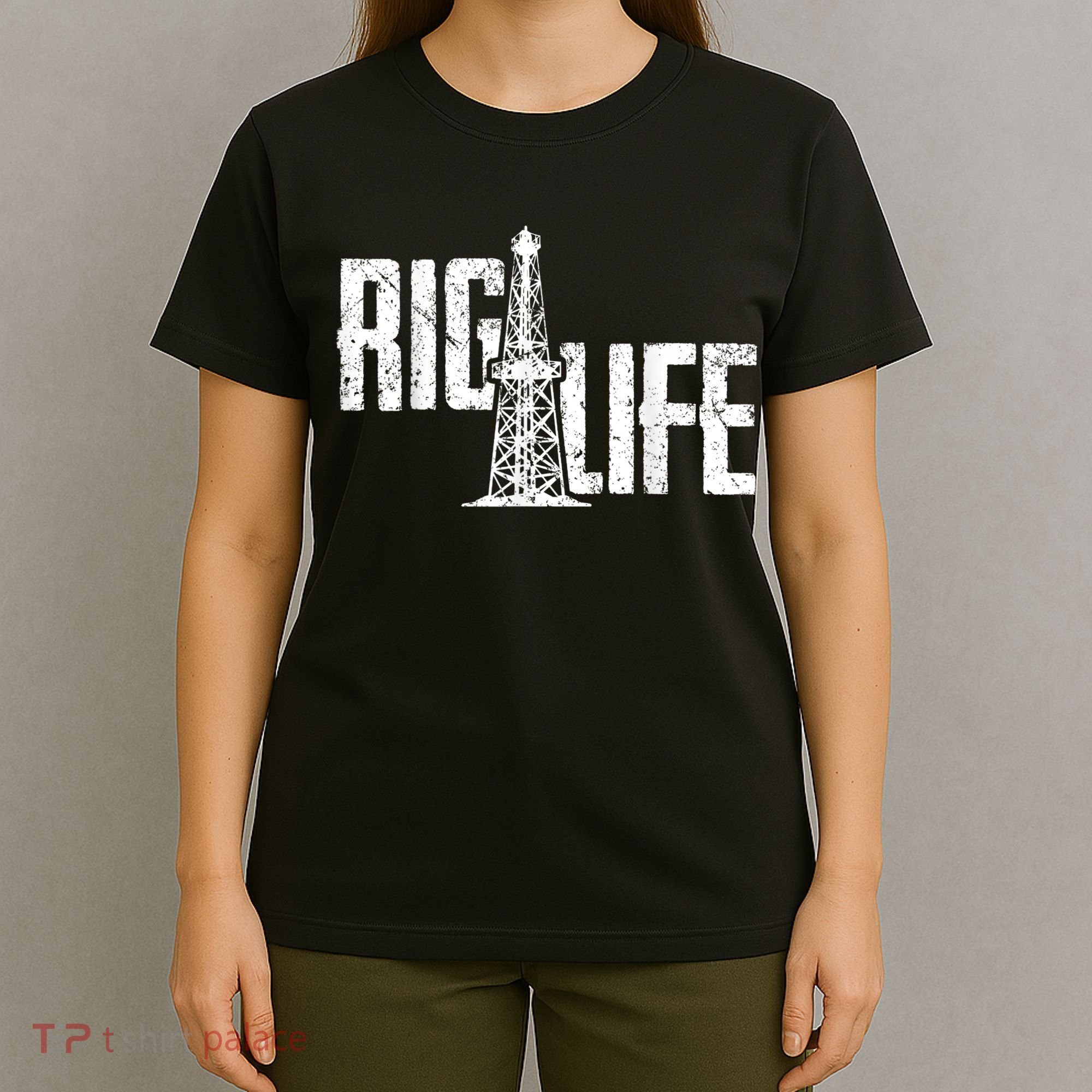 Mens Rig Life Oilfield Oilfield Rig T-Shirt