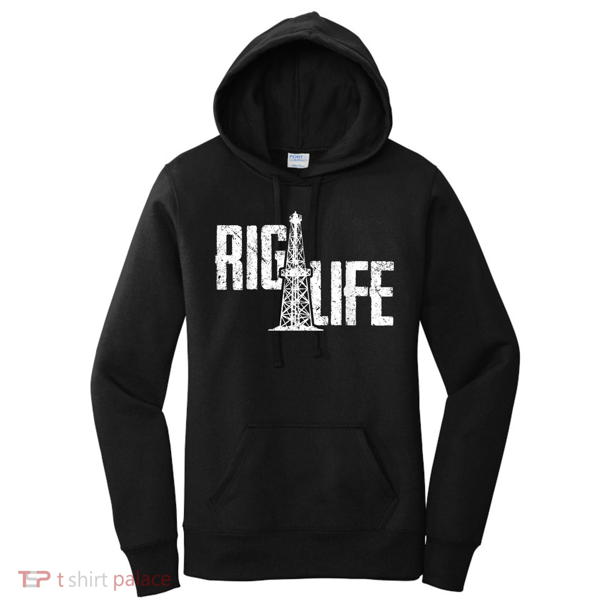 Mens Rig Life Oilfield Oilfield Rig Women's Hoodie