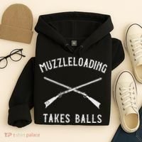 Muzzleloader Rifle Muzzleloading Takes Balls Hoodie thumb 4