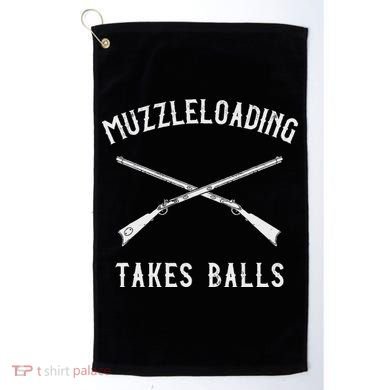 Muzzleloader Rifle Muzzleloading Takes Balls Golf Towel