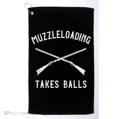 Muzzleloader Rifle Muzzleloading Takes Balls Golf Towel