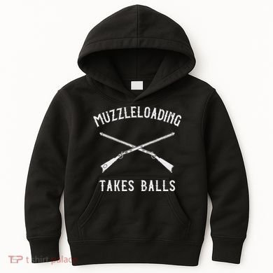 Muzzleloader Rifle Muzzleloading Takes Balls Kids Hoodie