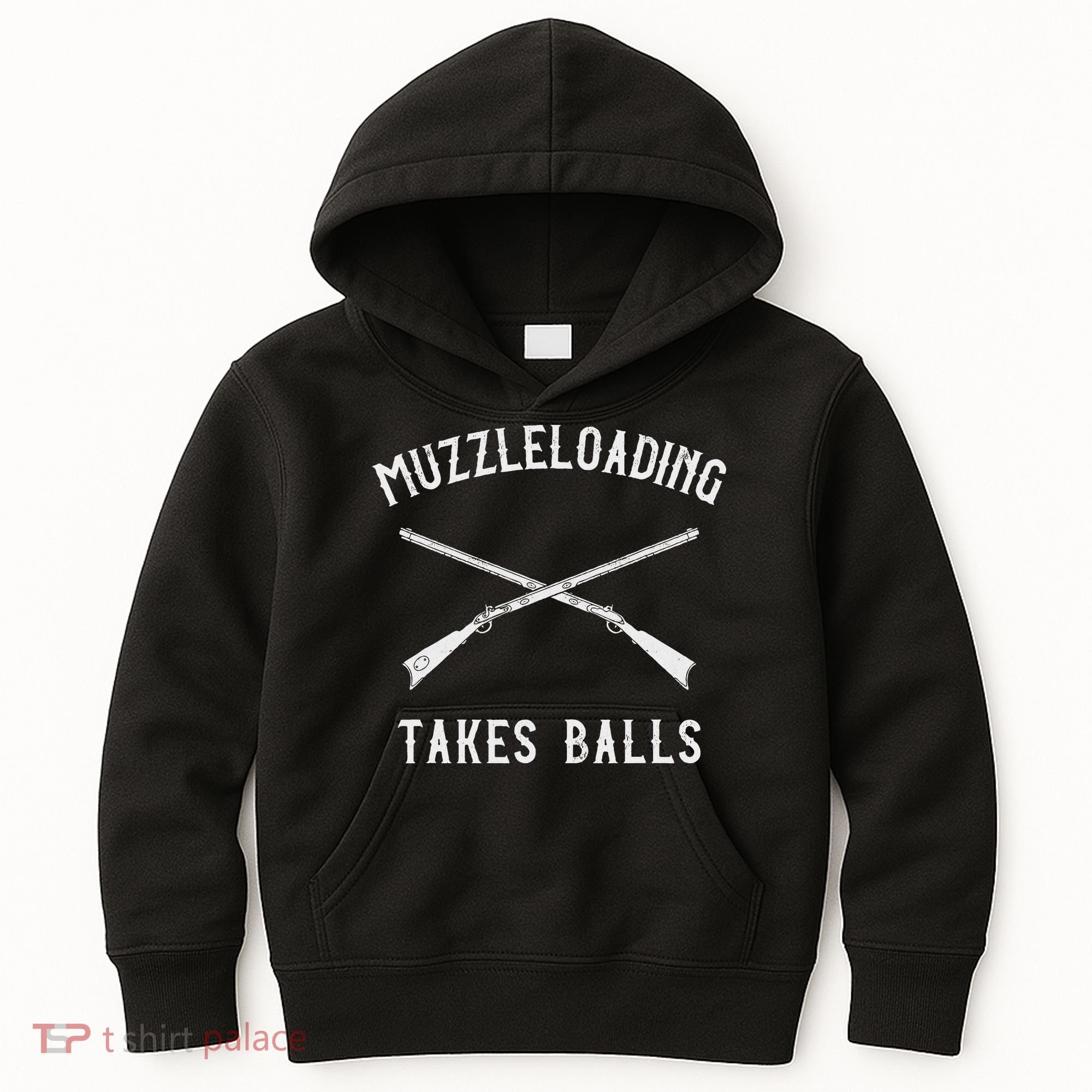 Muzzleloader Rifle Muzzleloading Takes Balls Kids Hoodie