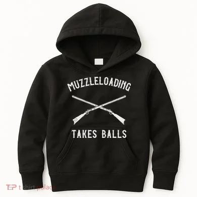Muzzleloader Rifle Muzzleloading Takes Balls Kids Hoodie
