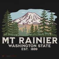 Mount R.A.I.N.I.E.R Mt Vintage Souvenir T-Shirt thumb 7
