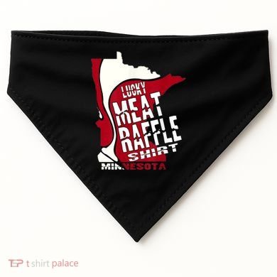 Meat Raffles Minnesota Meat Drawing USA-Made Doggie Bandana