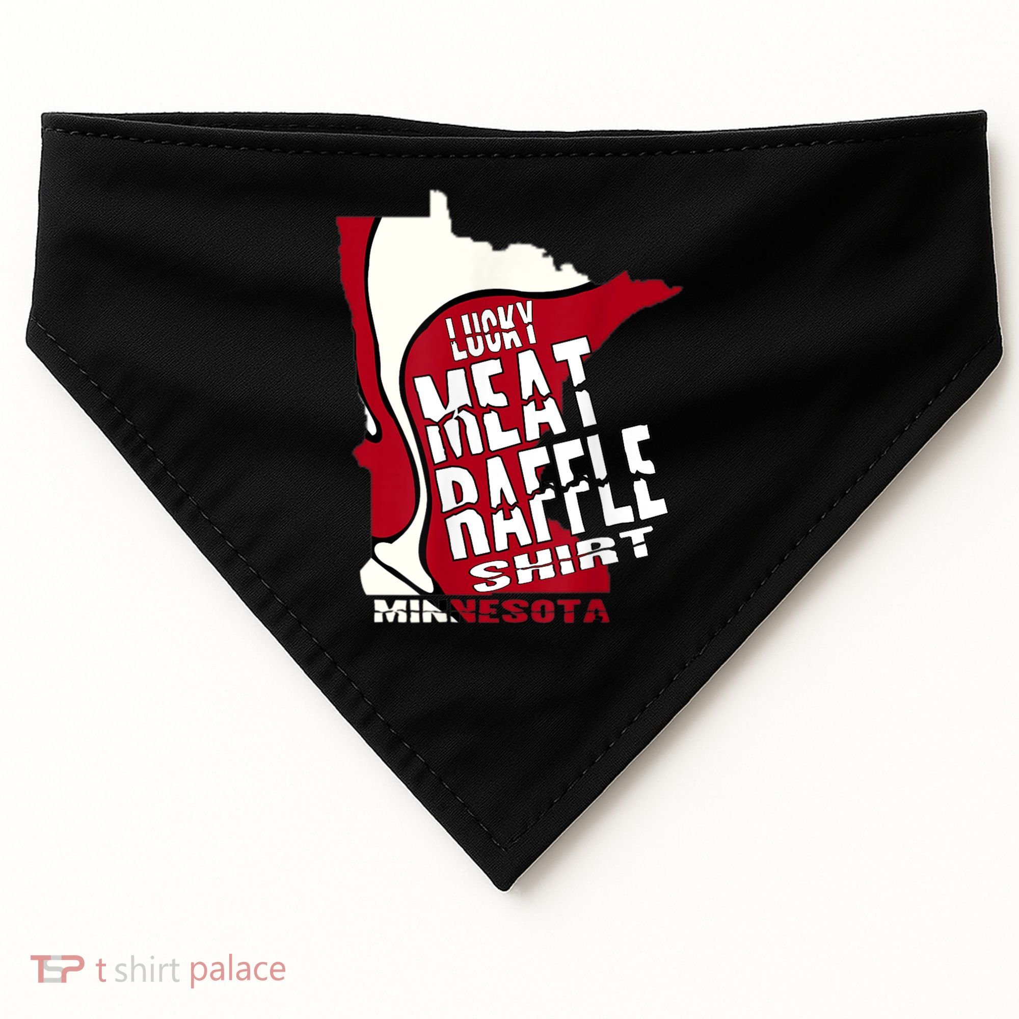 Meat Raffles Minnesota Meat Drawing USA-Made Doggie Bandana