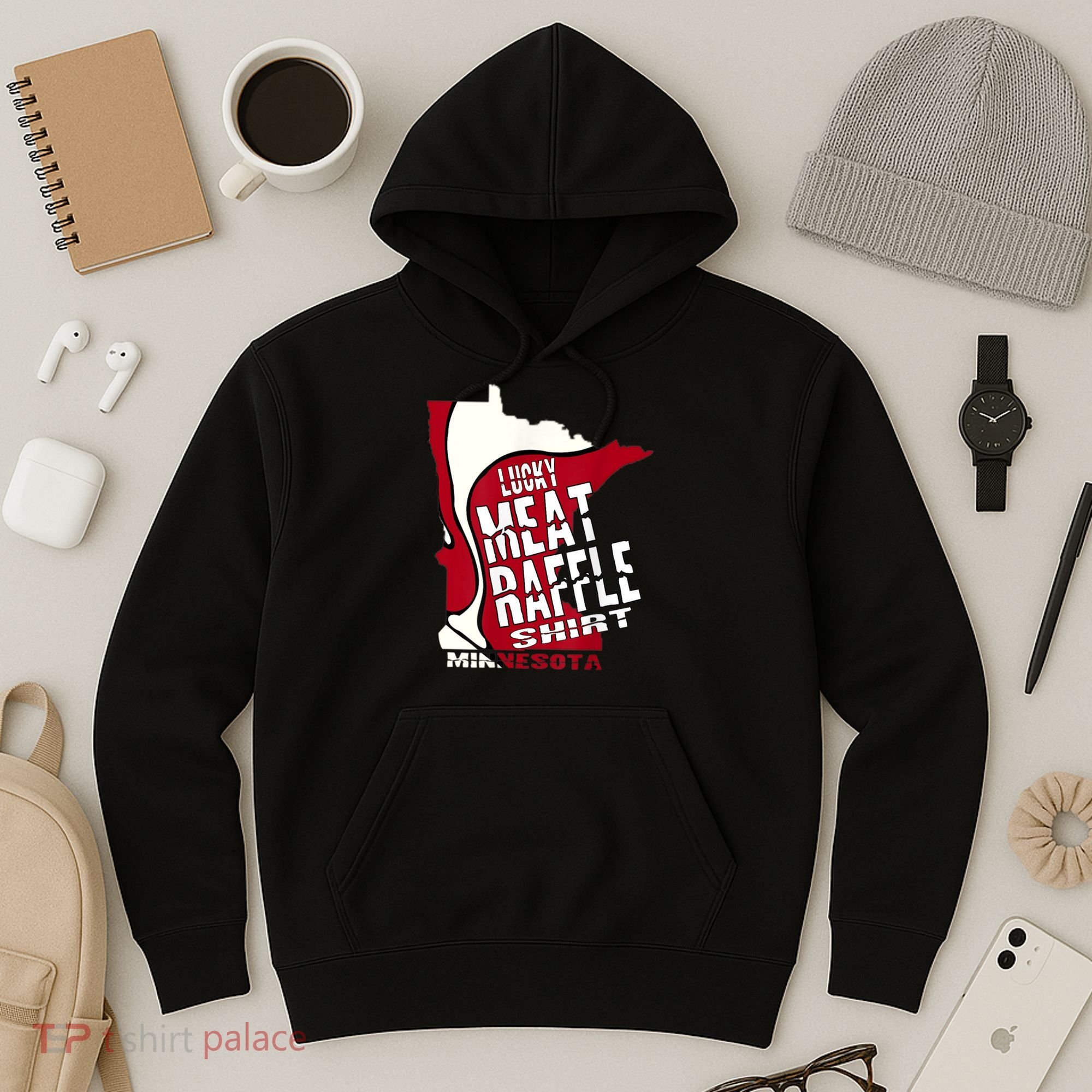 Meat Raffles Minnesota Meat Drawing Hoodie