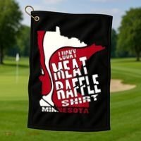 Meat Raffles Minnesota Meat Drawing Golf Towel thumb 1