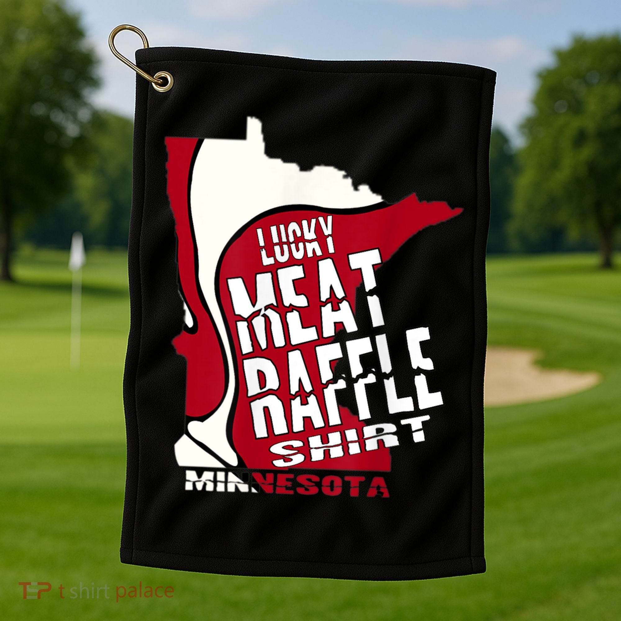 Meat Raffles Minnesota Meat Drawing Golf Towel