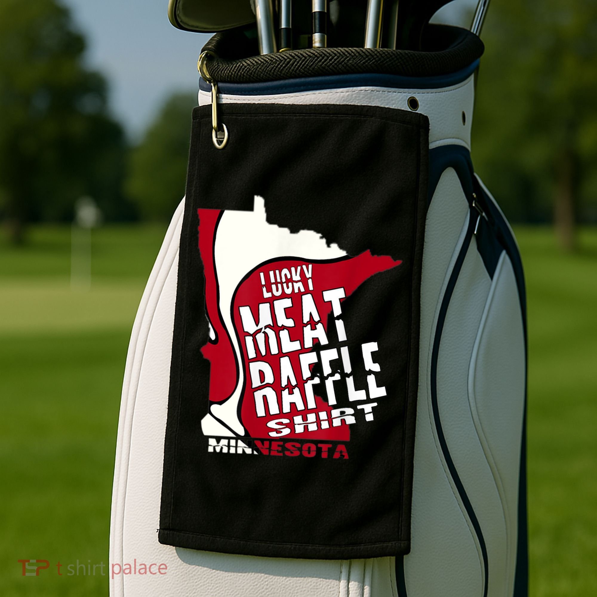 Meat Raffles Minnesota Meat Drawing Golf Towel
