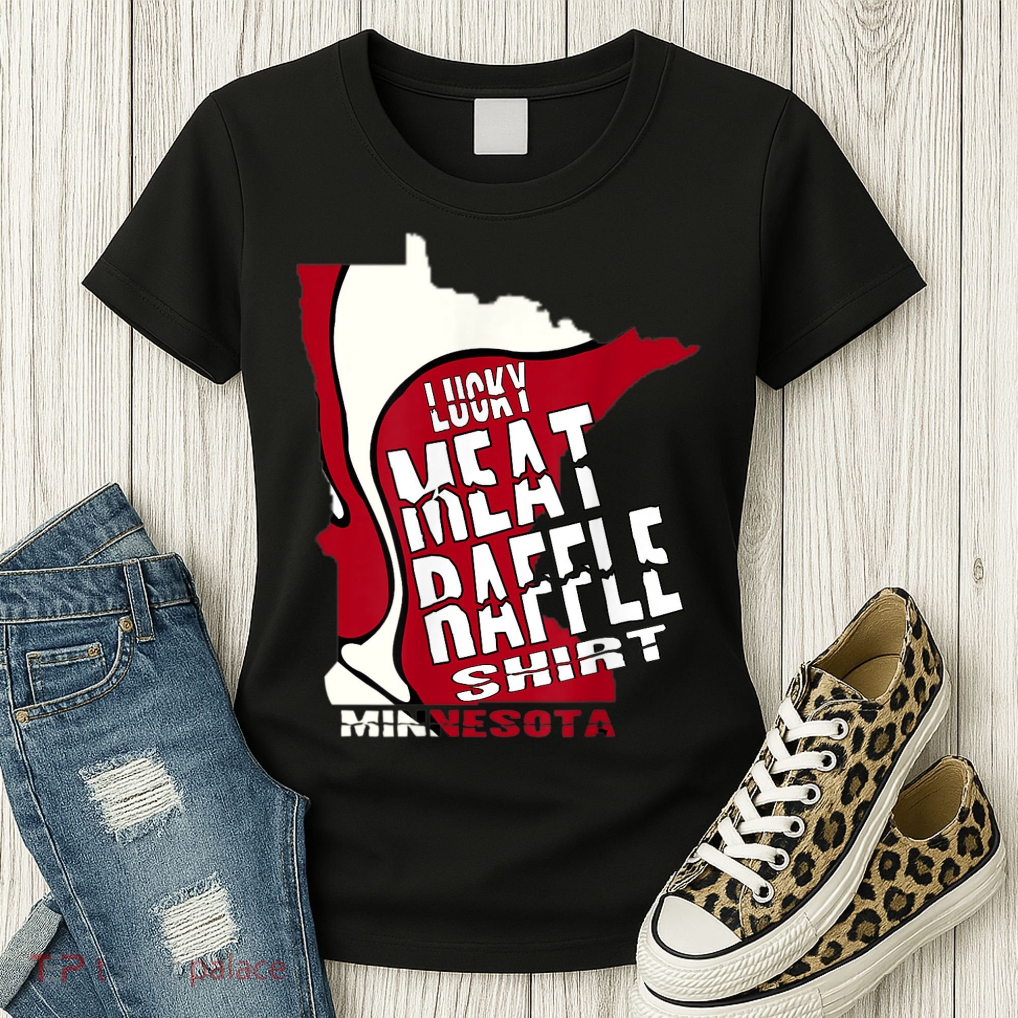 Meat Raffles Minnesota Meat Drawing Women's T-Shirt