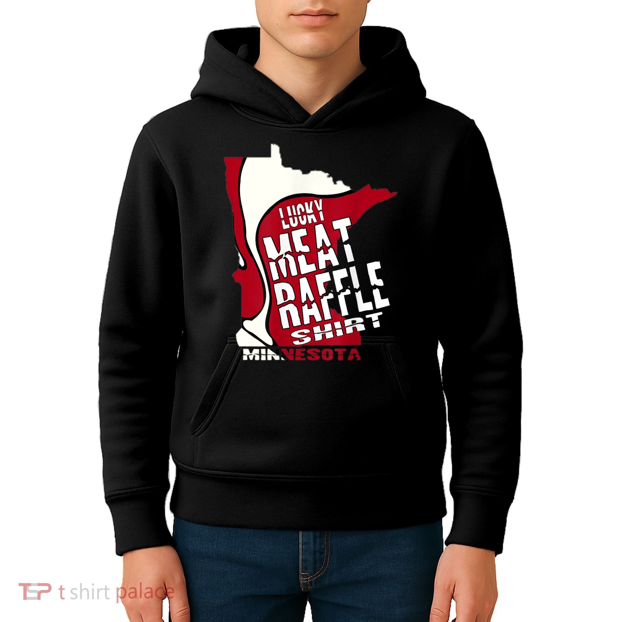 Meat Raffles Minnesota Meat Drawing Kids Hoodie