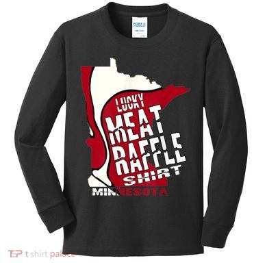Meat Raffles Minnesota Meat Drawing Kids Long Sleeve Shirt
