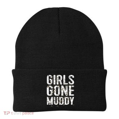 Mud Run Marathon Runner Girl Gone Muddy Mudding Beanie