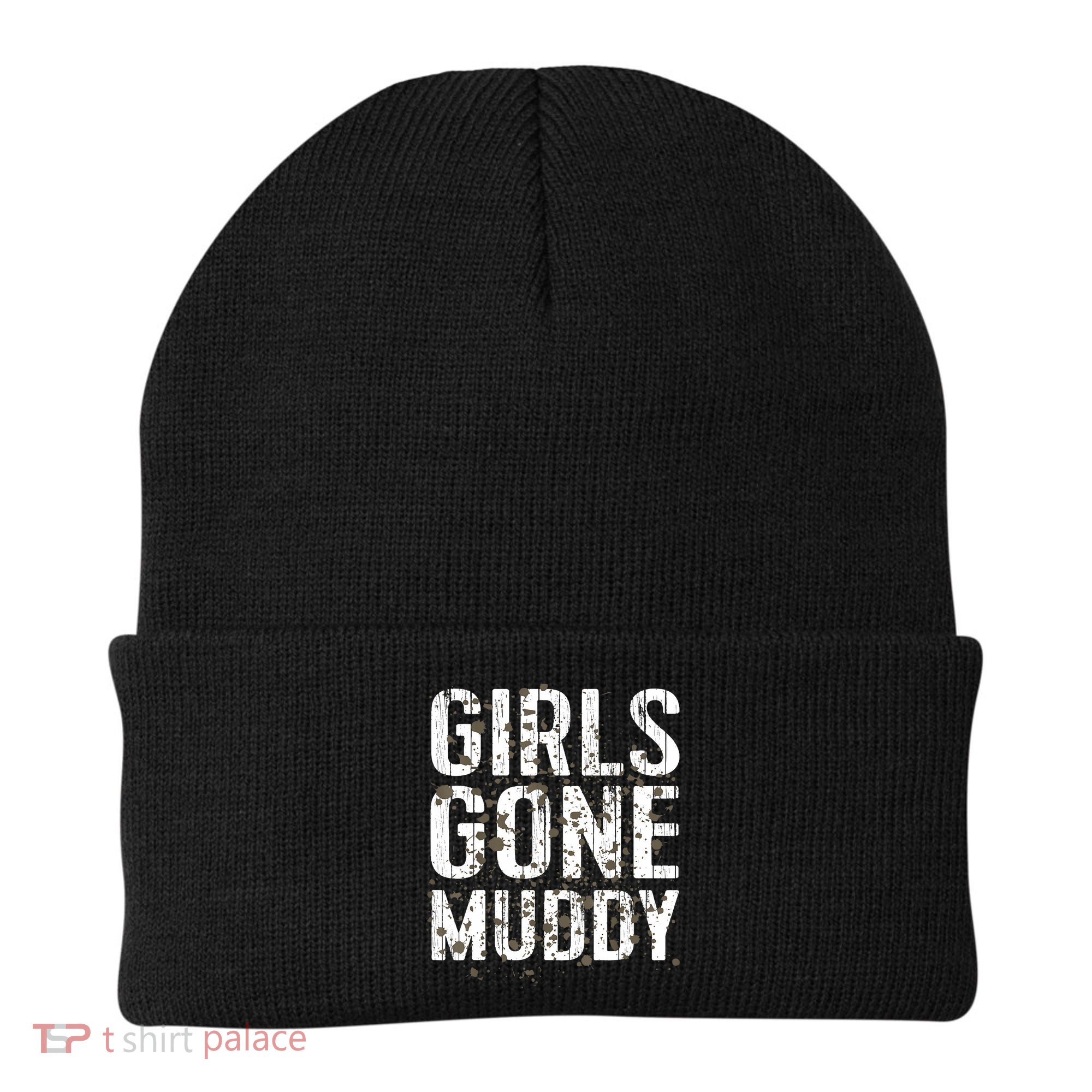 Mud Run Marathon Runner Girl Gone Muddy Mudding Beanie