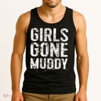 Mud Run Marathon Runner Girl Gone Muddy Mudding Tank Top thumb 3