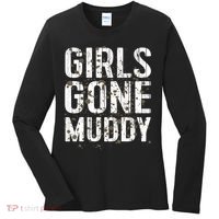 Mud Run Marathon Runner Girl Gone Muddy Mudding Women's Long Sleeve Shirt thumb 0