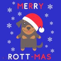 Merry Rott Mas Funny Gift Funny Christmas Rottweiler Xmas Dog Funny Gift T-Shirt thumb 7