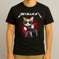 Metallicat Rock Music Funny Parody Cat Lovers Concert T-Shirt thumb 3