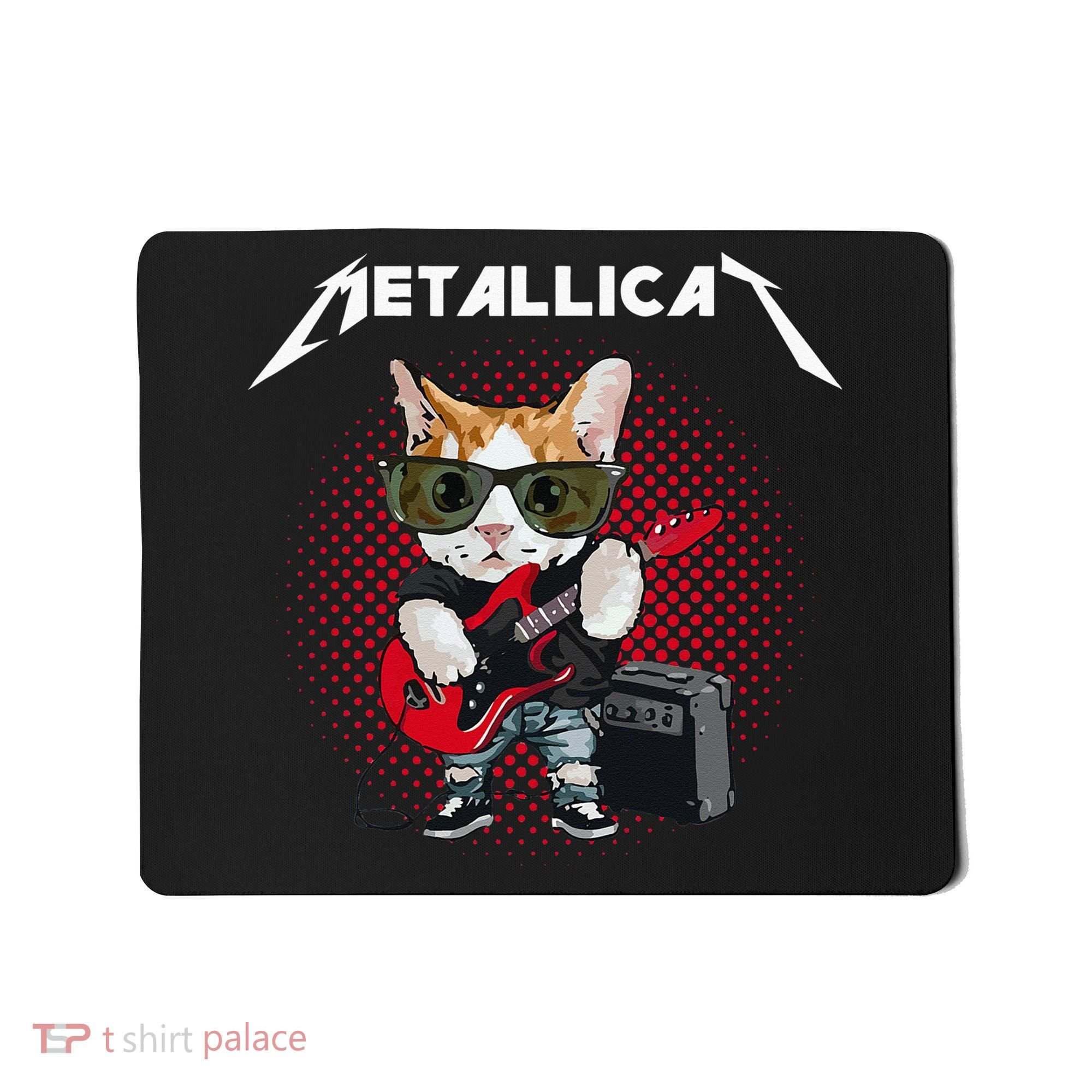 Metallicat Rock Music Funny Parody Cat Lovers Concert Mousepad