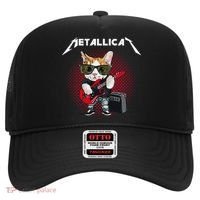 Metallicat Rock Music Funny Parody Cat Lovers Concert Hat thumb 0